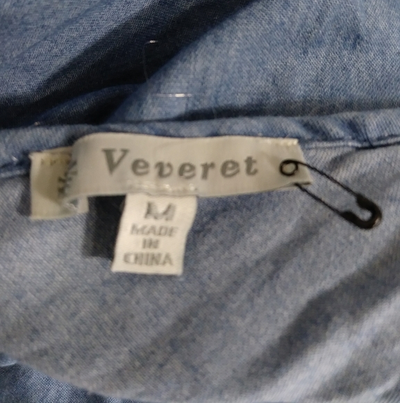 Veveret chambray lighr blue hight low dress - Picture 4 of 7